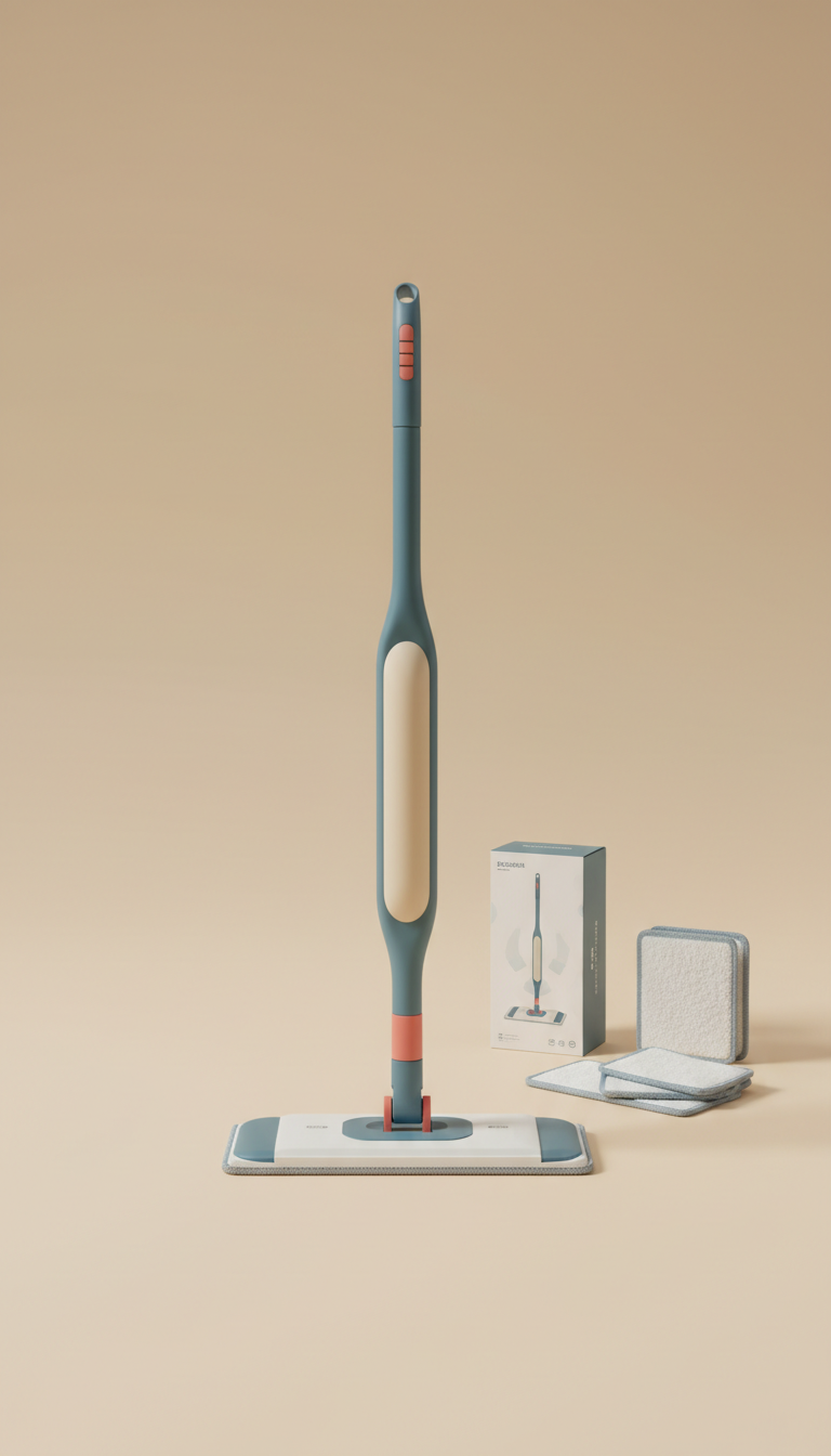 Ergonomic Microfiber Mop System